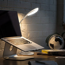 Load image into Gallery viewer, Gooseneck Dimmable LED Desk Lamp, 3-Level Touch Sensitive Control Table Reading Lamp, Sleek Swing Arm Office Desk Lamp, Eye-Caring Craft Task Light for Office/Nightstand