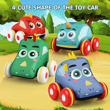 Load image into Gallery viewer, Toy Life Plush Elephant Baby Toys - Newborn Baby Musical Toys for Baby 0 to 36 Months & Soft Dinosaur Pull Back Cars for Toddlers 1-3 Baby Car Toy Soft Pull Back Vehicles Dinosaur Toys for Tod