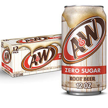 Load image into Gallery viewer, Diet A&W Root Beer, 12 fl oz (pack of 12)