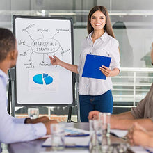 Load image into Gallery viewer, Pollenzic Stand White Board Double Sides Magnetic Dry Erase Easel White Board, 18.5x27 Inch, Portable Foldable with 1 Dry Eraser 16 Dry Erase Markers 8 Magnets Suit for Home Kids Office