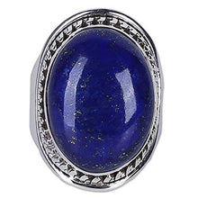 Load image into Gallery viewer, NOVICA Lapis Lazuli .925 Sterling Silver Cocktail Ring, Captivating Blue'