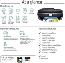 Load image into Gallery viewer, HP OfficeJet 5255 Wireless All-in-One Printer, HP Instant Ink, Works with Alexa (M2U75A), Black