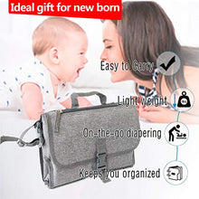 Load image into Gallery viewer, ISAMANNER Changing Pad - Portable Changing Pad, Baby Changing Pad, Portable Diaper Mat, Diaper Changing Pad, Baby Changing Mat, Baby Travel Kits, Baby Shower Gift, Travel Changing Pad with Pillow