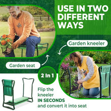 Load image into Gallery viewer, H&GT Garden Kneeler and Seat, Foldable Garden Stool Heavy Duty Gardening Bench for Kneeling and Sitting to Prevent Knee & Back Pain, Great Gardening Gifts for Women, Grandparents, Seniors, Mom & Dad