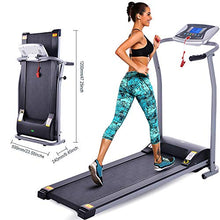 Load image into Gallery viewer, Electric Folding Treadmill, Compact Exercise Treadmills for Home Office Gym Small Spaces, Running Machine for Running and Walking w/LCD Display, Electric Motorized Running Machine