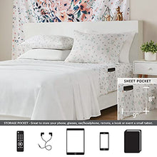 Load image into Gallery viewer, Comfort Spaces Dorm Room Comforter Set - College Essentials, Complete Dormitory Bedroom Pack And Sheet with 2 Side Pockets, Queen Kamila Floral Blush 17 Piece