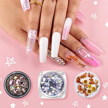 Load image into Gallery viewer, Makartt Poly Nail Gel Kit, Clear Pink Fall Winter Nail Gel Kit Poly Nail Extension Gel Nail Enhancement Set Bundle With 6 Bottles Crystal Jelly Gel Nail Polish