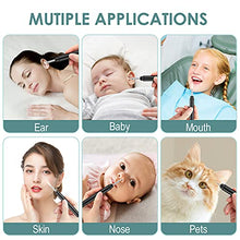 Load image into Gallery viewer, Ear Wax Removal Tool Camera, Smart Visual Ear Cleaner, 1296P FHD Wireless Ear Otoscope with 6 LED Lights, IP67 Waterproof WiFi Ear Cleaning Kit, Ear Camera for iPhone, iPad, Android Smart Phone, Black