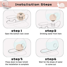 Load image into Gallery viewer, LeYoMiao Cat Dog Water Bowl Dispenser, Upgraded Automatic Pet Feeder with Non-Rust Spring, Stylish Cat Fountain Water Bowl Gravity Waterer for Cats Dogs 2.8L (Pink)