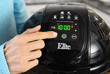 Load image into Gallery viewer, Elite Platinum EAF-1506D Electric Digital Hot Air Fryer Oil-Less Healthy Cooker Timer & Temperature Controls, 26 Recipe Cookbook, 3.5 Quart, Black