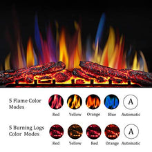 Load image into Gallery viewer, R.W.FLAME 39" Electric Fireplace Insert,Freestanding & Recessed Electric Stove Heater,Touch Screen,Remote Control,750W-1500W with Timer & Colorful Flame Option