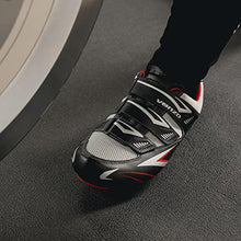 Load image into Gallery viewer, Venzo Bicycle Men's Road Cycling Riding Shoes - 3 Straps- Compatible with Peloton Shimano SPD & Look ARC Delta - Perfect for Road Racing Bikes Black Color 42.5