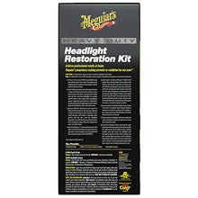 Load image into Gallery viewer, Meguiar's G2980 Heavy Duty Headlight Restoration Kit