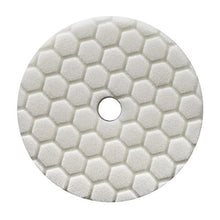 Load image into Gallery viewer, Chemical Guys BUFX114HEX6 Hex-Logic Quantum Light-Medium Polishing Pad, White (6.5 Inch Pad made for 6 Inch backing plates)