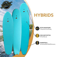 Load image into Gallery viewer, South Bay Board Co. - 7'7/8'4/9'6 Hybrid Surfboards - Wax-Free Soft-Top Surfboard with Hard Epoxy Bottom Decks - Patented Heat Damage Prevention System - Future Fins & Leash Included