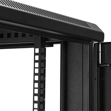 Load image into Gallery viewer, StarTech.com 19" 12U Server Rack Cabinet - 4-Post Adjustable Depth 2-30" Network Equipment Rack Enclosure w/Casters/Cable Management/1U Shelf/Locking Doors and Side Panels (RK1233BKM)