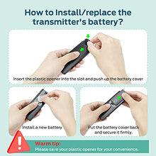 Load image into Gallery viewer, Key Finder, Esky 80dB RF Item Locator with 100ft Working Range, Wireless Wallet Tracker with 1 Transmitter and 6 Receivers for Finding Key, Remote, Pet and Wallet, Batteries Included-Black