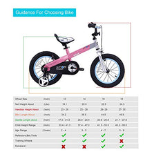 Load image into Gallery viewer, RoyalBaby Boys Girls Kids Bike 16 Inch Matte Button Bicycles with Training Wheels Kickstand Child Bicycle Pink