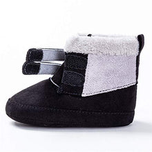 Load image into Gallery viewer, TSAITINTIN Baby Boys Girls Fleece Bootie Infant Soft First Walkers Shoes Black, 12-15 Months Toddler