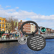 Load image into Gallery viewer, AKTAP Sasenach Inspired Keychain Sassenach Scottish Jewelry Gift Sometimes You Find Yourself On a Path You Never Expected