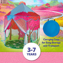 Load image into Gallery viewer, Kid Trax Easy Pop Up Kids Magical Play Tent, Large Front and Rear Openings, Carrying Case Included, Easy Storage, Magical Forest