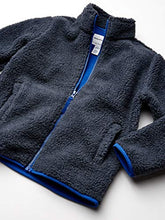 Load image into Gallery viewer, Amazon Essentials Kids Boys Polar Fleece Lined Sherpa Full-Zip Jackets, Dark Grey, Small