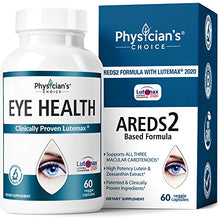 Load image into Gallery viewer, Areds 2 Eye Vitamins (Clinically Proven LuteMax 2020) Lutein, Zeaxanthin and Bilberry Supplement, Supports Eye Strain, Dry Eye and Vision Health, 2 Award Winning Eye Ingredients
