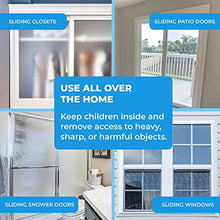 Load image into Gallery viewer, Eco-Baby Sliding Door Lock, 4 Child Proof Safety Locks for Glass Doors (Grey)