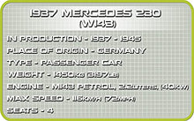 Load image into Gallery viewer, COBI Historical Collection 1937 Mercedes 230, Various