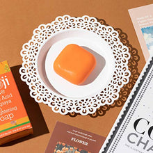 Load image into Gallery viewer, Koji White Kojic Acid & Papaya Skin Brightening Soap (2.82 oz / 2 Bars) - with Hyaluronic Acid for Smooth Face & Body, Dark Spot, Acne Scars, Uneven Skin Tone - Hypoallergenic & Dermatologist Tested