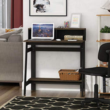 Load image into Gallery viewer, FURINNO Simplistic Study Table, Columbia Walnut