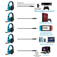 Load image into Gallery viewer, BlueFire 3.5mm PS4 Gaming Headset Bass Stereo Over-Ear Gaming Headphone with Microphone and Volume Control Compatible with PS4, New Xbox One, Xbox One S, Xbox One X, Nintendo Switch, PC(Blue)