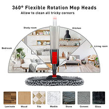 Load image into Gallery viewer, Spray Mop 120CM, Floor Mops for Floor Cleaning 450ML Spray Bottle, Microfiber Hardwood Floor Mop for Laminate Tile Ceramic Wood Floor Cleaning, Dry Wet Mop with 3 Reusable Pads 1 Scraper