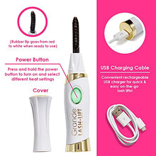 Load image into Gallery viewer, Grande Cosmetics LASH-LIFT Heated Lash Curler, Rechargeable and Travel Friendly, 2 Heat Settings