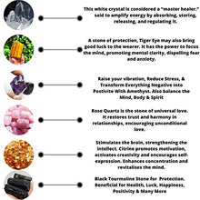 Load image into Gallery viewer, Healing Crystal Wand Set of 6 Orgonite – Includes 3” Amethyst Crystal, Tigers Eye, Rose Quartz, Black Tourmaline Stone, Citrine and Clear Quartz Orgone Crystal Plus Black Tourmaline Necklace