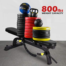 Load image into Gallery viewer, ER KANG Adjustable Weight Bench- 7+4 Positions Body Workout Bench, Multi-Purpose Incline/Flat Bench for Home Gym Strength Training