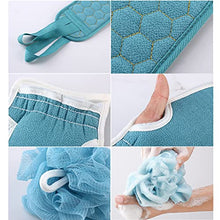 Load image into Gallery viewer, Exfoliating Mitts Microdermabrasion at Home, Loofah Back Scrubber Soft Infused Shower Scrubber Exfoliating Gloves Visibly Lift Away Dead Skin Exfoliating Loofah Back Scrubber for Shower 3 Pcs