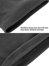 Load image into Gallery viewer, SATINIOR 6 Pieces Ear Warmer Headband Warmer Face Mask Fleece Neck Gaiter Touch Screen Winter Knit Gloves for Men and Women (Black and Gray)