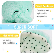 Load image into Gallery viewer, Houwsbaby Light up Elephant Stuffed Animal Floppy LED Plush Toy Night Lights Glow Pillow Birthday Gifts for Kids Toddler Girls, Green, 10.5''