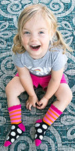 Load image into Gallery viewer, Jefferies Socks Little Girls Dots/Hearts/Stripes Fashion Crew Socks 6 Pairs Pack, Multi, Small