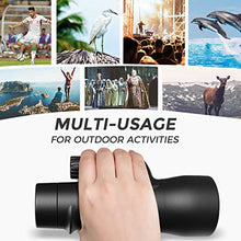 Load image into Gallery viewer, Monocular Telescope - 12X55 High Power Starscope Monocular Telescope with Smartphone Holder, BAK4 Prism & IPX7 Waterproof Monocular for Adults Kids Bird Watching Hunting Camping Hiking Traveling
