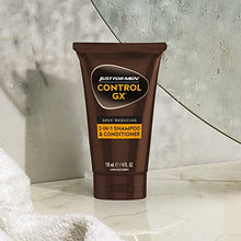 Load image into Gallery viewer, Just For Men Control GX Grey Reducing 2-in-1 Shampoo and Conditioner, Gradual Hair Color for Stronger and Healthier Hair, 4 Fl Oz - Pack of 3 (Packaging May Vary)