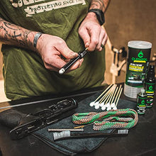 Load image into Gallery viewer, CLENZOIL Field & Range Pistol & Rifle Essentials Gun Cleaning Kit | CLP Spray & Oiler with Boresnake | Clean, Lubricate & Protect | Nylon Brush, Bore Swabs & Microfiber (40 Caliber | 10mm)