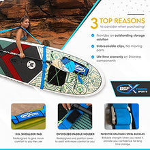 Load image into Gallery viewer, BSFX -Paddle Board Carrier-100% safe for -storage-kayak-Surfboards-Longboard-SUP Carrying Strap -with Stainless Steel Clips Adjustable Heavy-Duty over Shoulder Sling - Surfing Paddle Board Accessories
