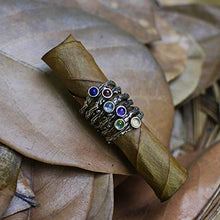 Load image into Gallery viewer, Sterling Silver Rainbow Moonstone Ring"Dew" READY TO SHIP, moonstone engagement ring,delicate ring,tiny stone ring, twig ring with stone