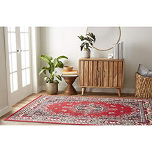 Load image into Gallery viewer, Home Dynamix Premium Sakarya Traditional Medallion Border Area Rug, Claret, 7'8"x10'7" Rectangle