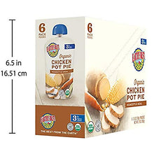 Load image into Gallery viewer, Earth's Best Organic Stage 3 Baby Food, Chicken Pot Pie Dinner, Non GMO Ingredients, 4 grams of Protein, 3.5 Oz Resealable Pouch (Pack of 6)