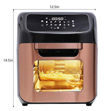 Load image into Gallery viewer, Fit Choice 2021 12.7 Quart 10 in 1 XLarge Capacity Air Fryer Oven, 10 Accessories, 10 Easy Presets W/ Digital Touch Screen Controls & Integrated Digital Temperature Probe, Advanced Program, Sear, Stage, Preheat, Delay, Warm, Rotisserie, W/Light, Come W/ N