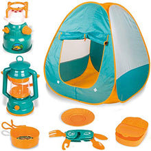 Load image into Gallery viewer, Little Explorers Kids Pop Up Play Tent with Camping Gear Outdoor Toy Tools Set (7 Pieces)