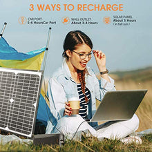 Load image into Gallery viewer, OMORC 85W 20000mAh Portable Power Station AC Outlet Portable Charger(LED & QC 3.0& TAS Approved),Portable Camping Solar Generator Battery Power Station (Black)